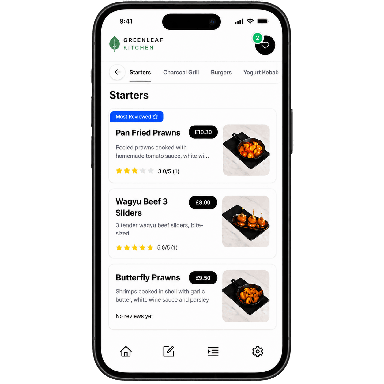 Whats Good digital restaurant menu
